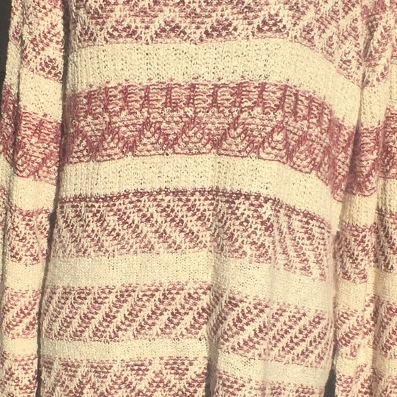 Knox Rose Plum, deep Rose and cream knit top - Picture 2 of 3